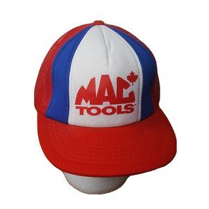 Vtg MAC Tools Canada Snap Back Adjustable Mesh Trucker Hat Cap